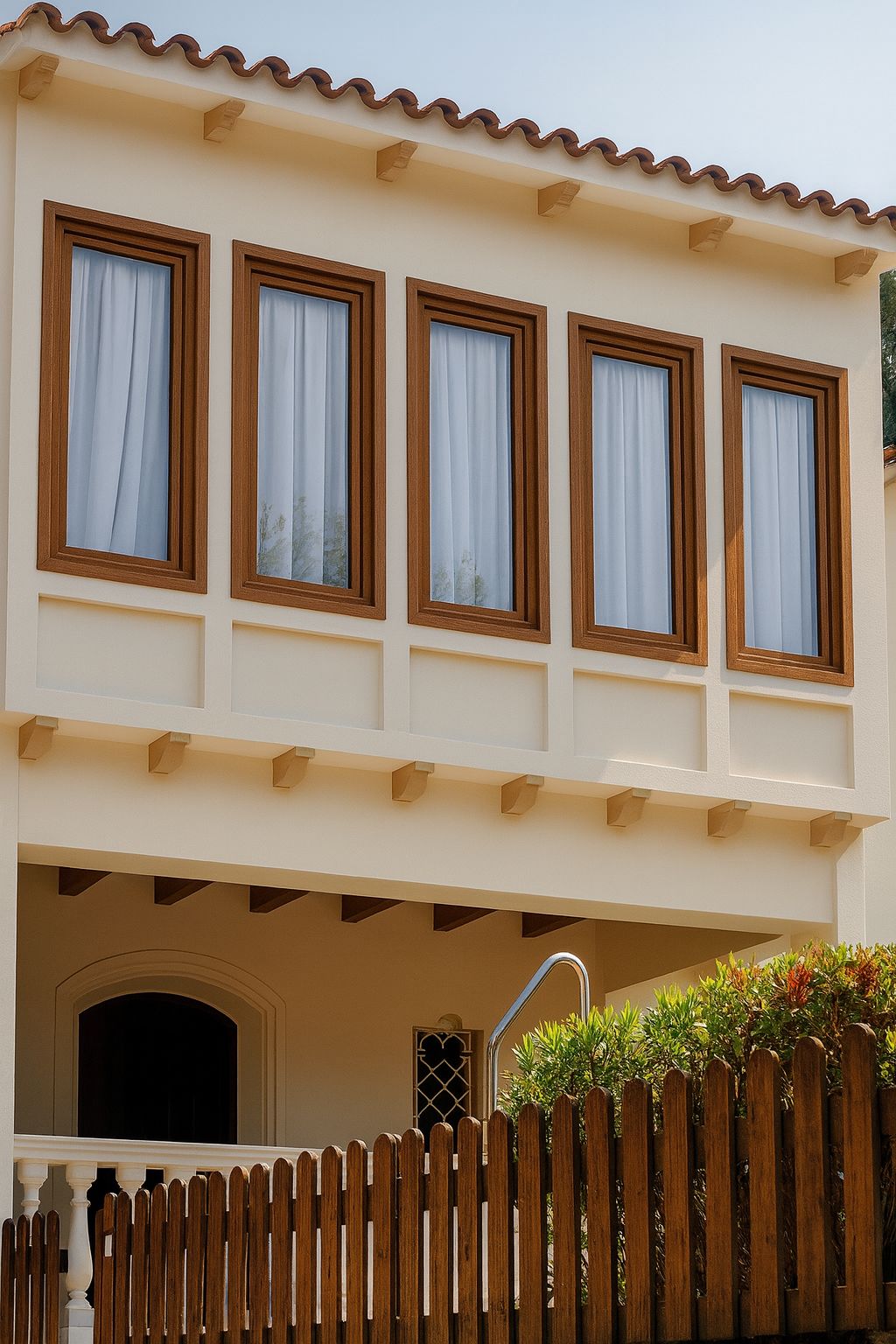 Proyecto residencial con sistema PVC Cortizo A70 Abisagrada